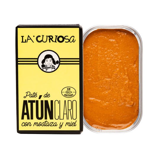 Paté atún claro con mostaza y miel - 90g